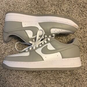 Women’s Heather Grey Nike Air Force1 Sneakers Size 10.5